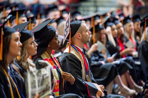 Commencement students