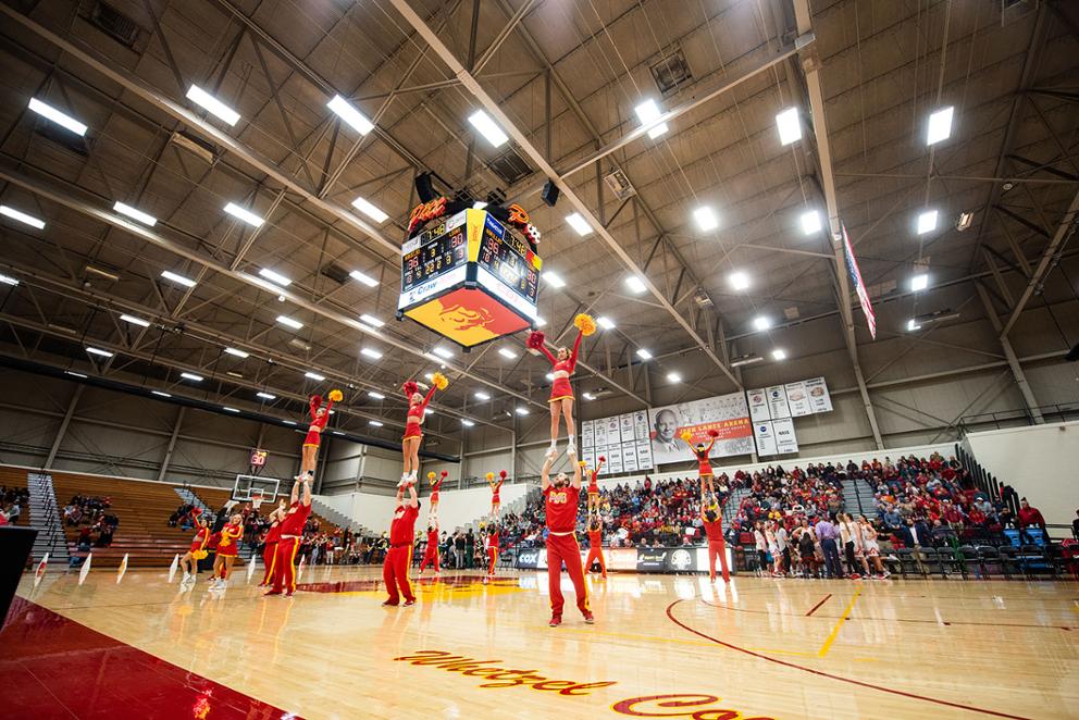 Cheerleaders basketball