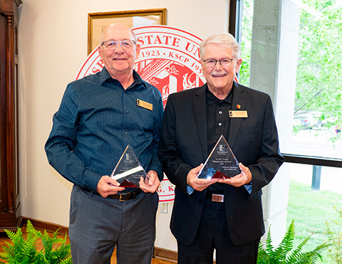 ralph cowman, michael robbinson, spring alumni awardees