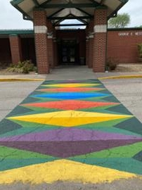 Crosswalk Mural Multicolor