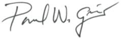 Dean Grimes' signature