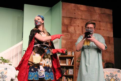 scene from Vanya and Sonia and Masha and Spike