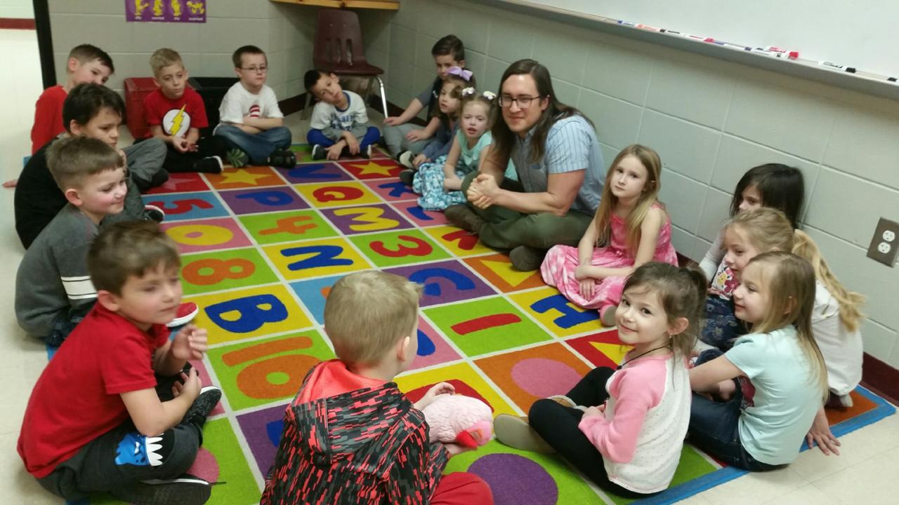 School Counselor with Group of Students