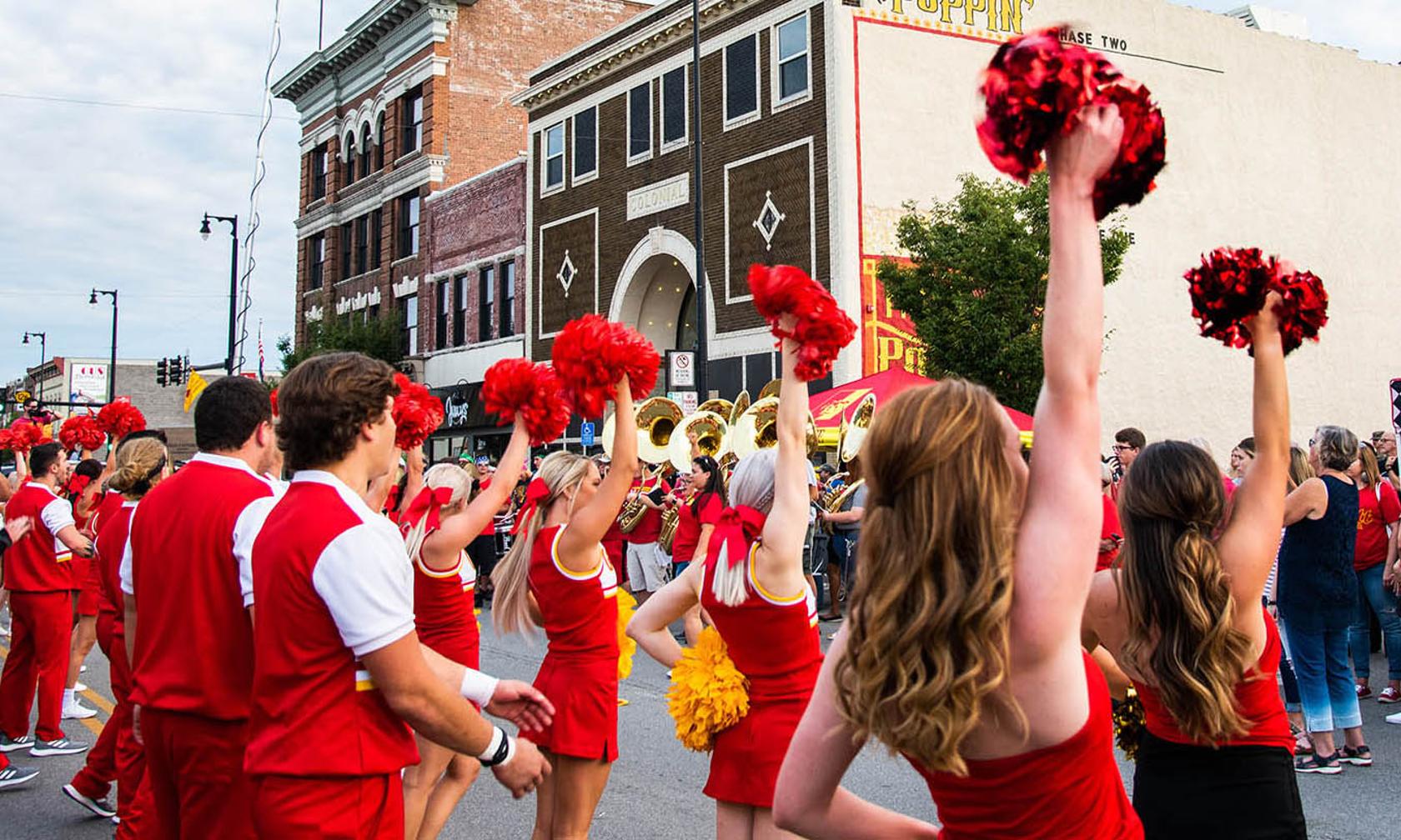 Paint the Town Red pep rally