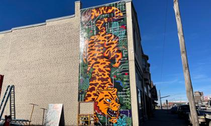 Tiger mural