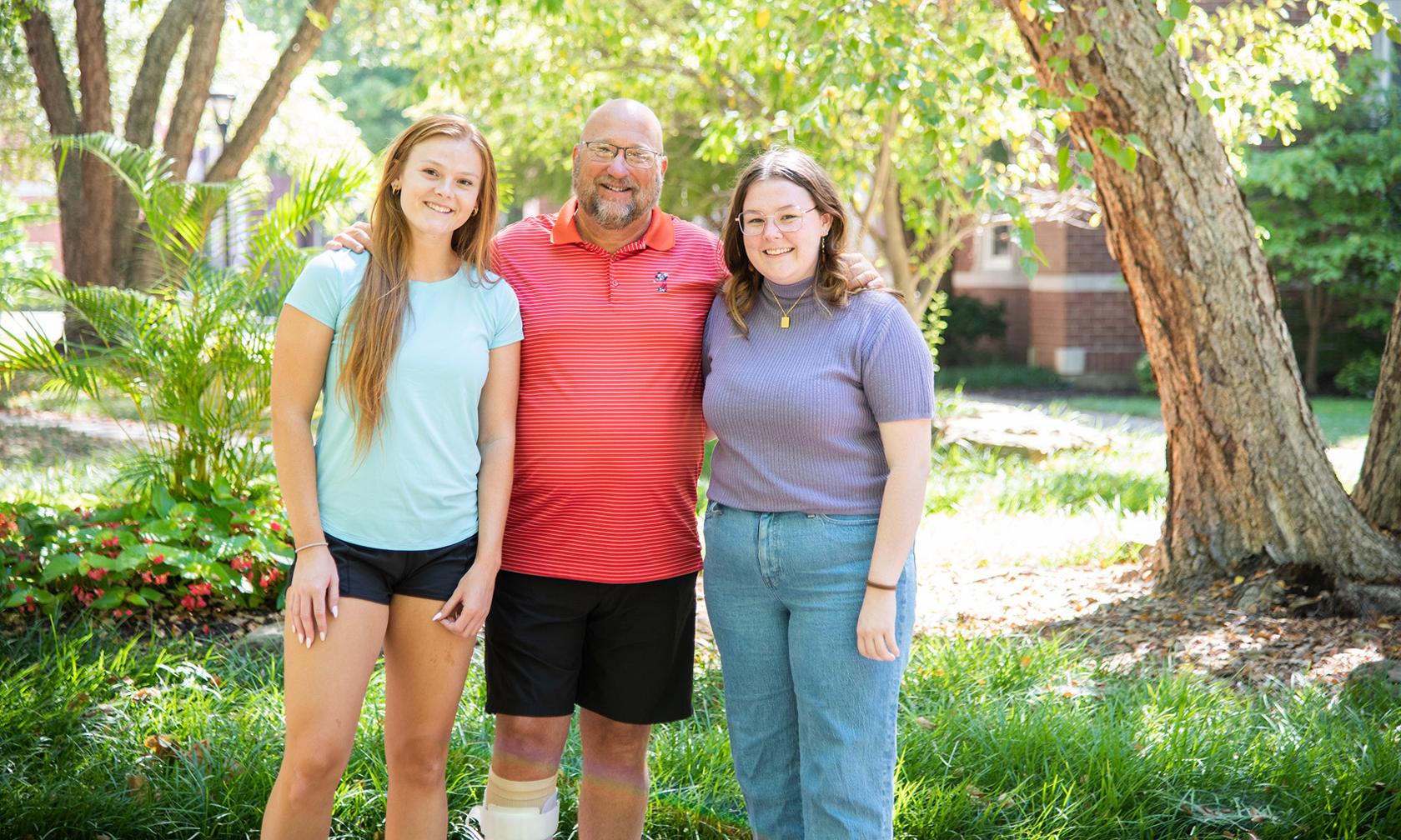 Craig Fuchs with students