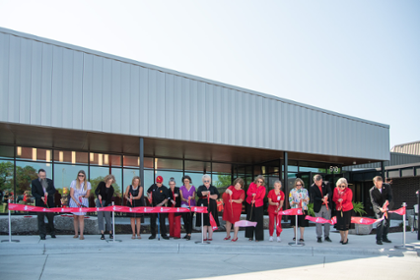 Sim ribbon cutting