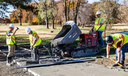 Construction cart path