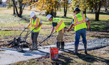 Construction cart path