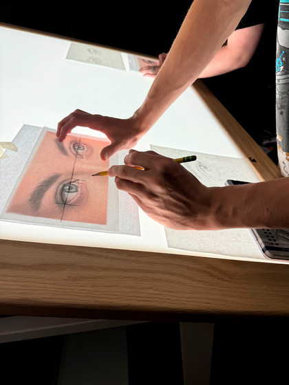 Exhibit light table