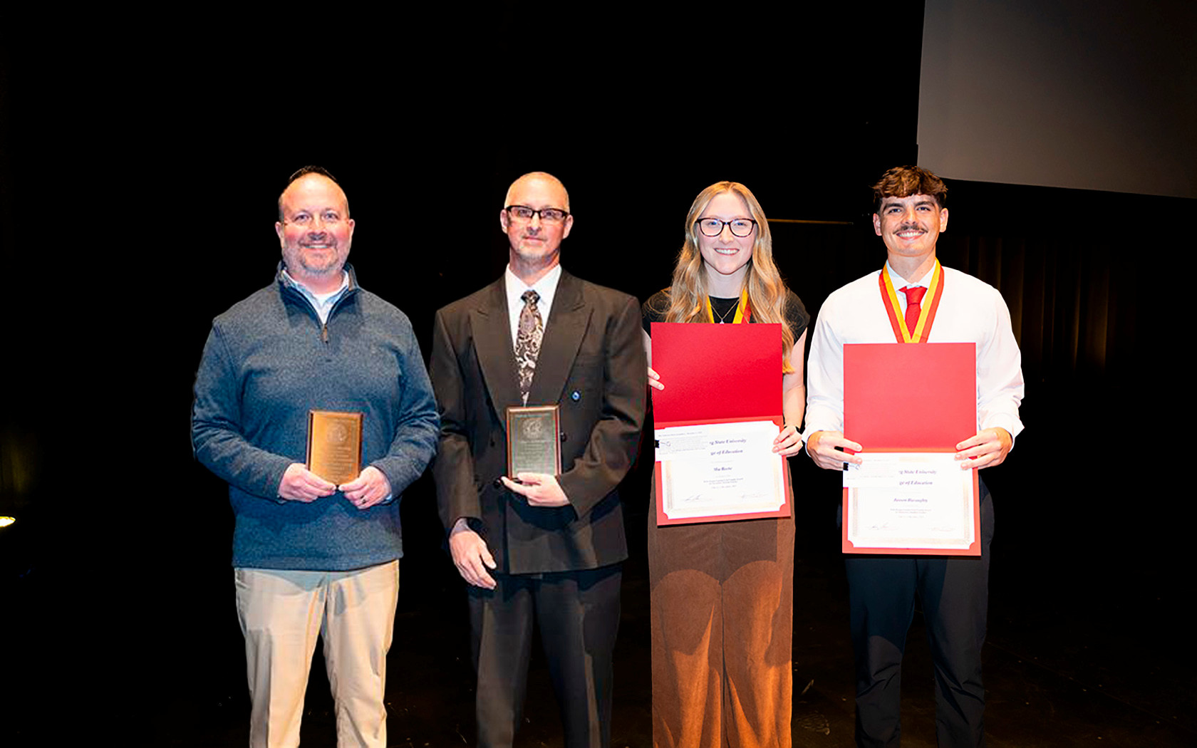 four winners edited together