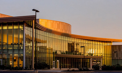 Bicknell Center at sunset