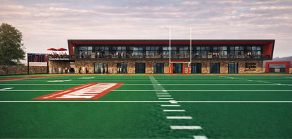 End zone facility exterior