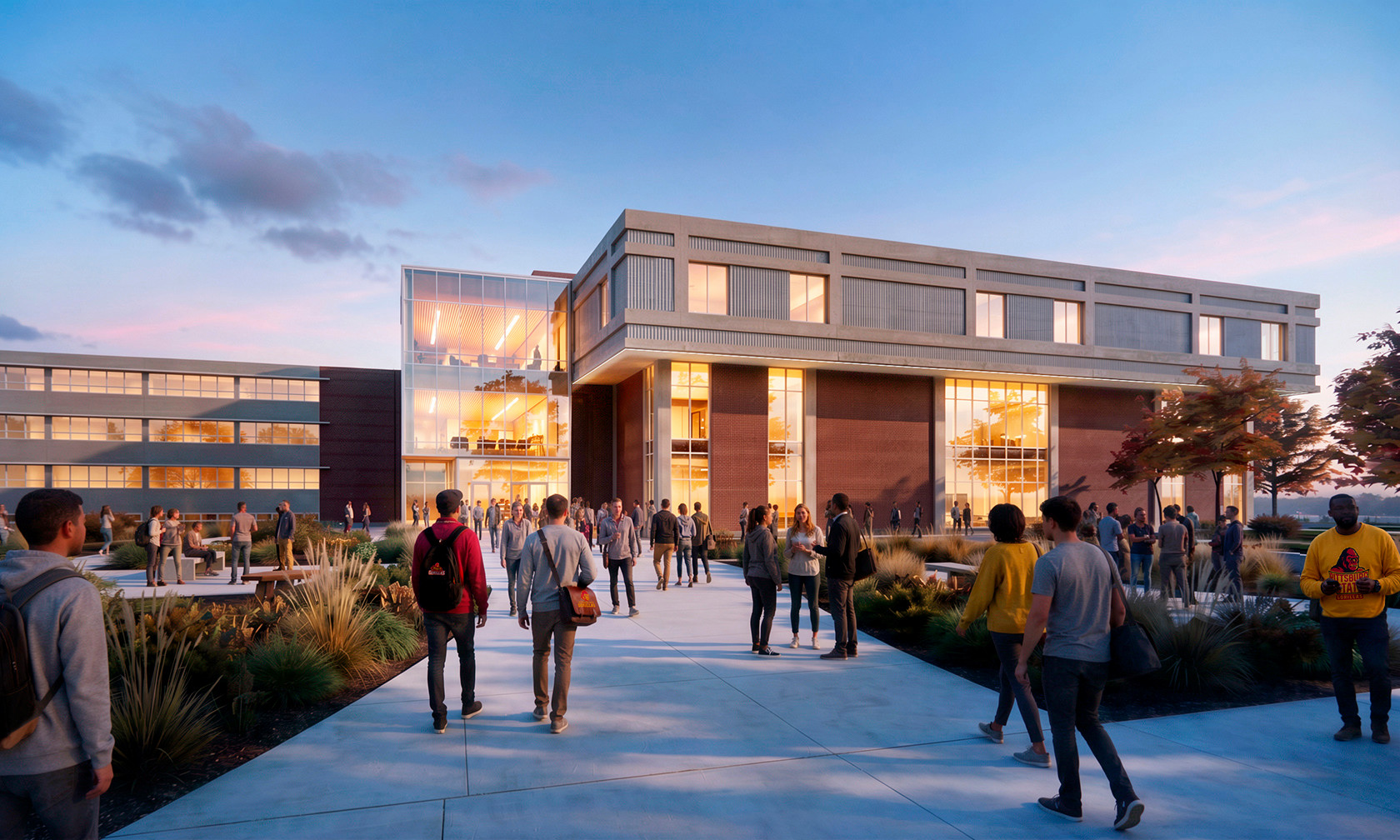 The outside of the new Heckert Wells building 