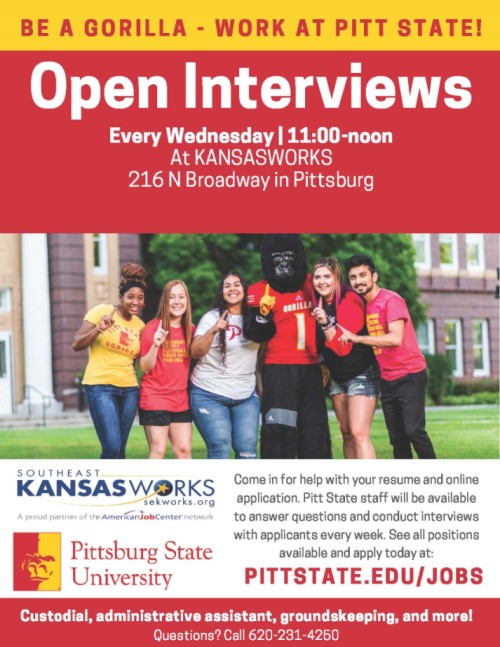 Open Interviews Flyer