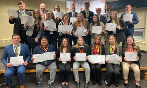 Marketing degree students earn awards at FBLA conference