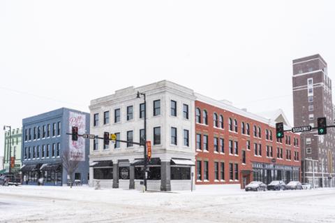 Block 22 residential housing for college students at Pitt State