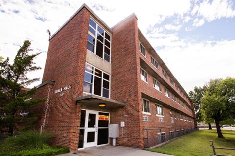 Bowen hall residential housing for college students at Pitt State