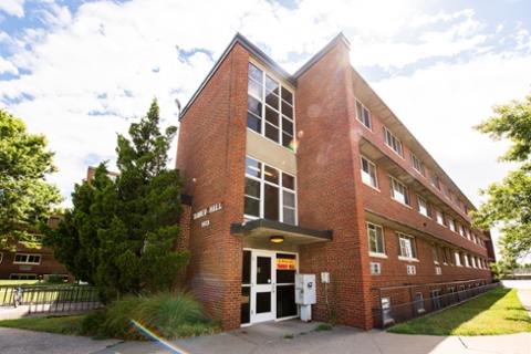 Tanner hall residential housing for college students at Pitt State