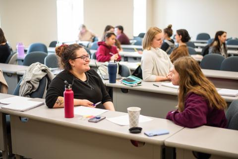 College classroom at Pitt State University