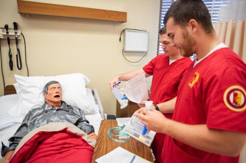 Nursing Simulation Lab at Pittsburg State University Irene Ransom Bradley School of Nursing Manikin Training