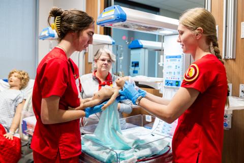 Nursing Simulation Lab Classroom at Pittsburg State University