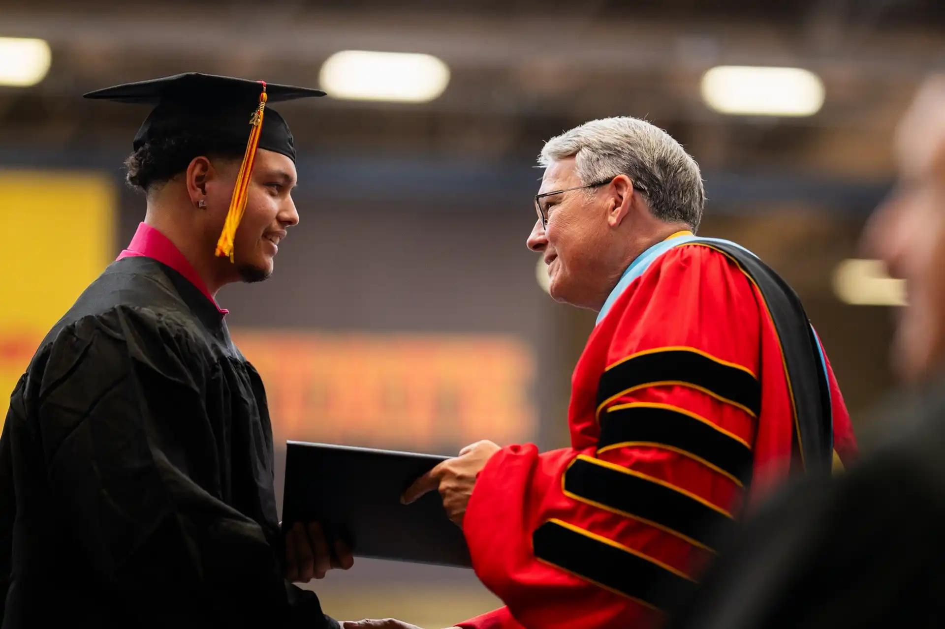 President Thomas Newsom at commencement