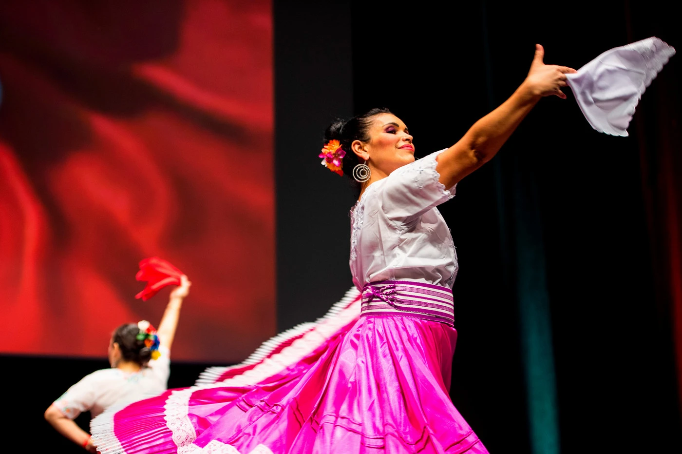 Dancing peruvian student