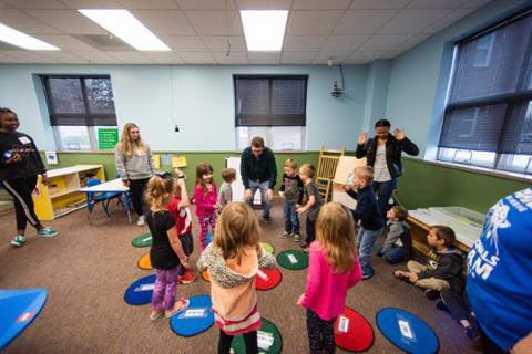 Early Childhood Development Students Lab Class