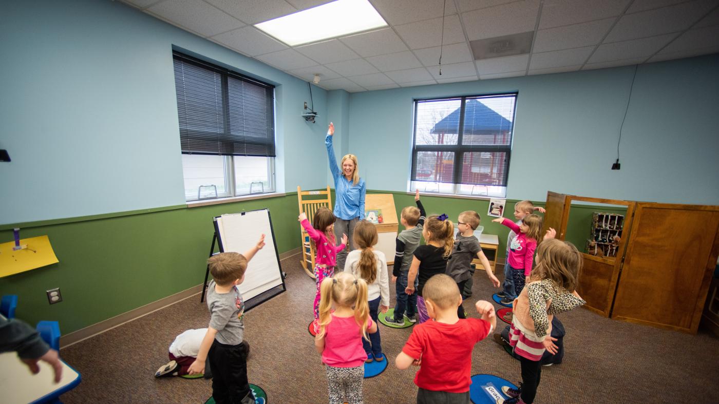 Early childhood education degree lab at Pittsburg State University