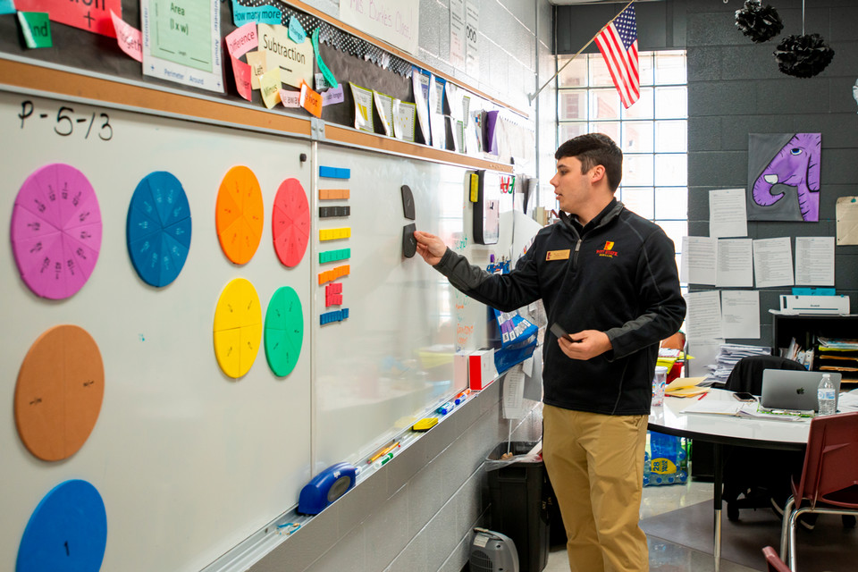 Teacher at white board 960w