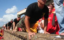 Football-wall pushup