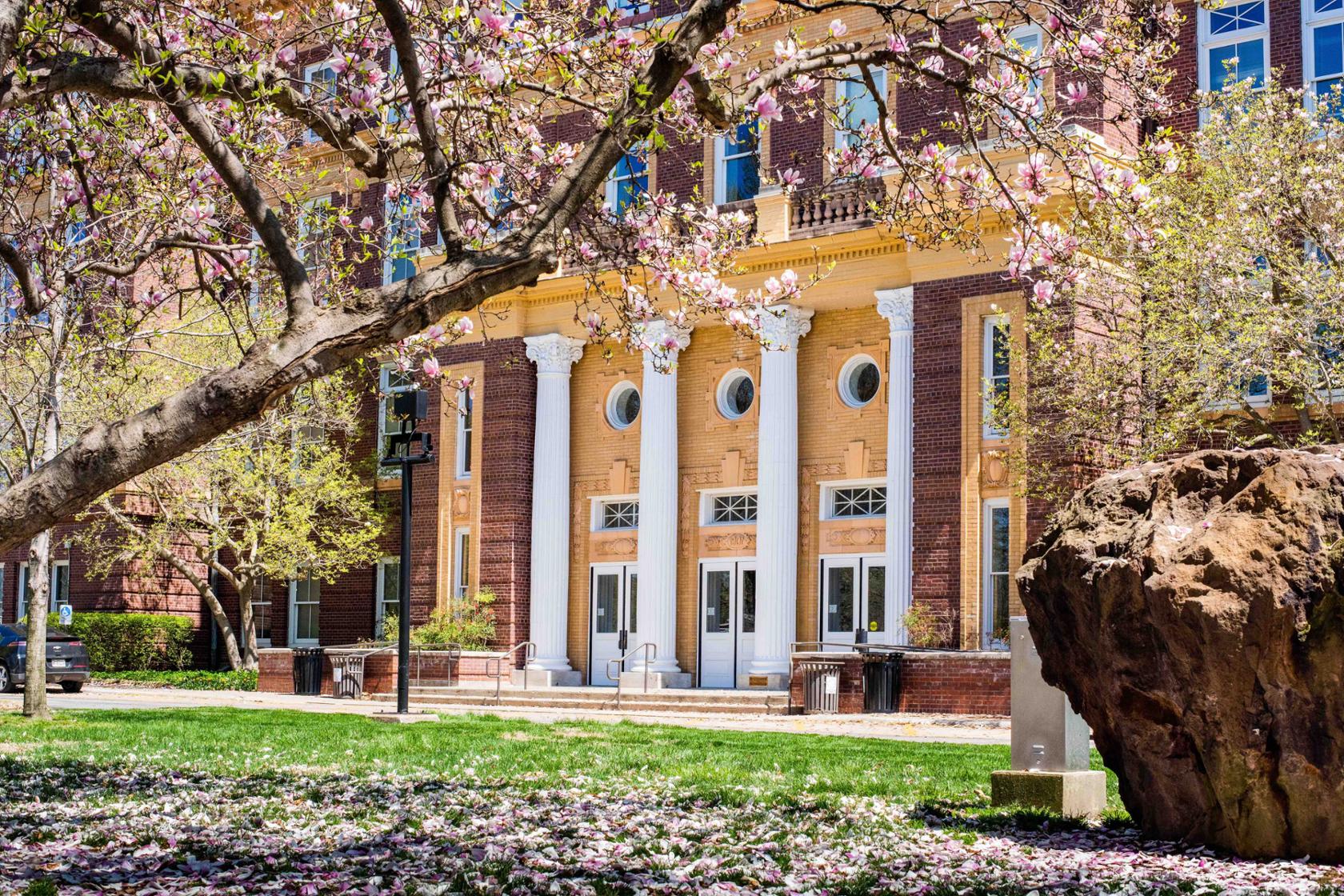 Russ Hall in spring