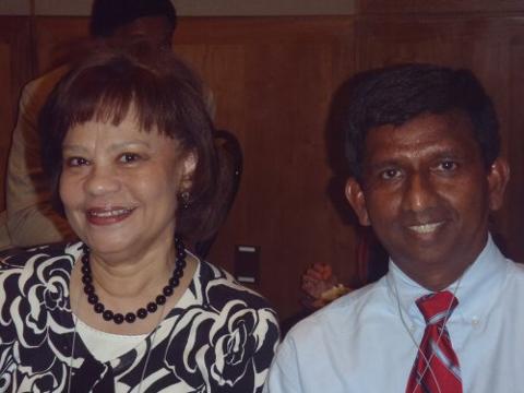 Mrs Tilford and Ananda Jayawardhana