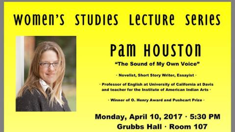 Pam Houston lecture poster